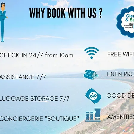 Nestor&jeeves - Lagoon Promenade - - Sea Front Appartement Nice